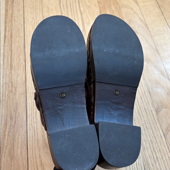 LOEFFLER RANDALL Polina brown Low Braided Clog Size 7.5 - Picture 6 of 7